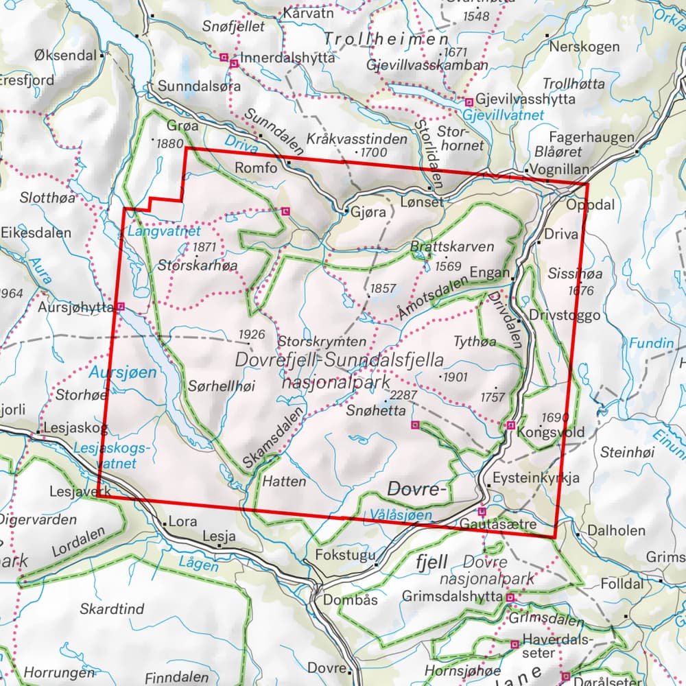 Turkart Dovrefjell 1:50 000, view: 3