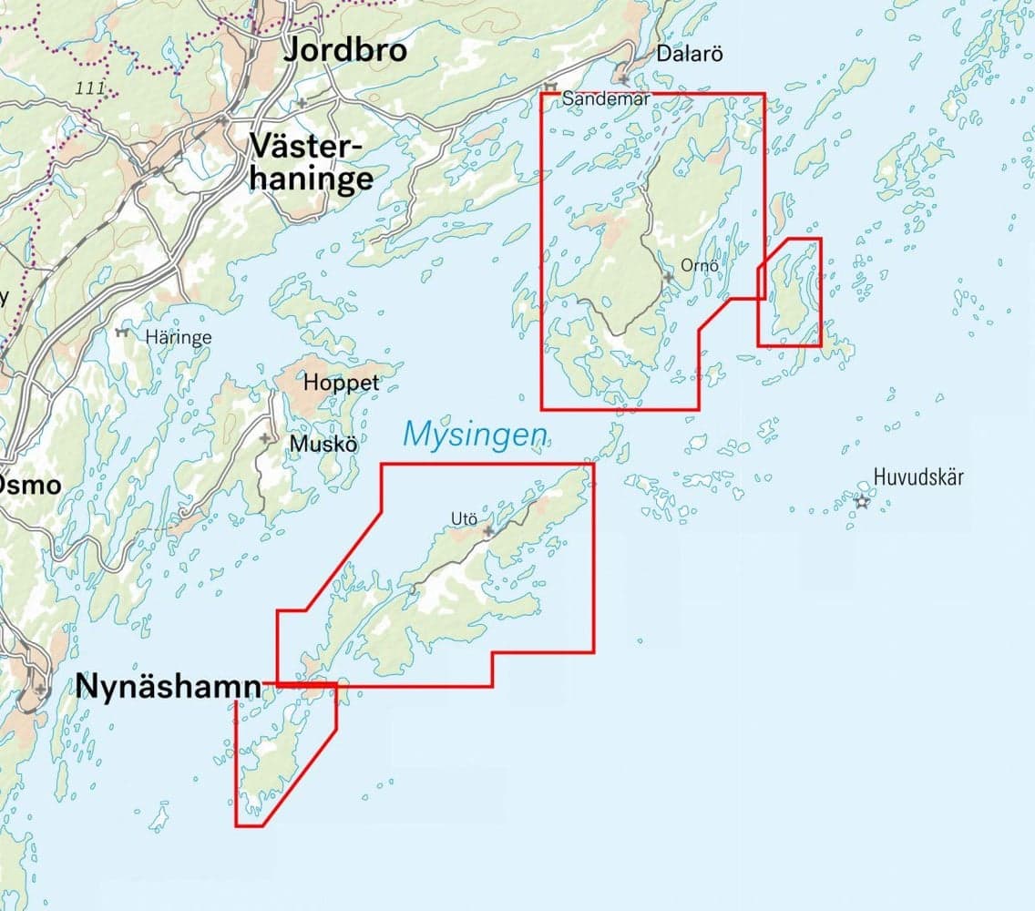 Stigkarta Utö & Ornö 1:25.000, view: 1