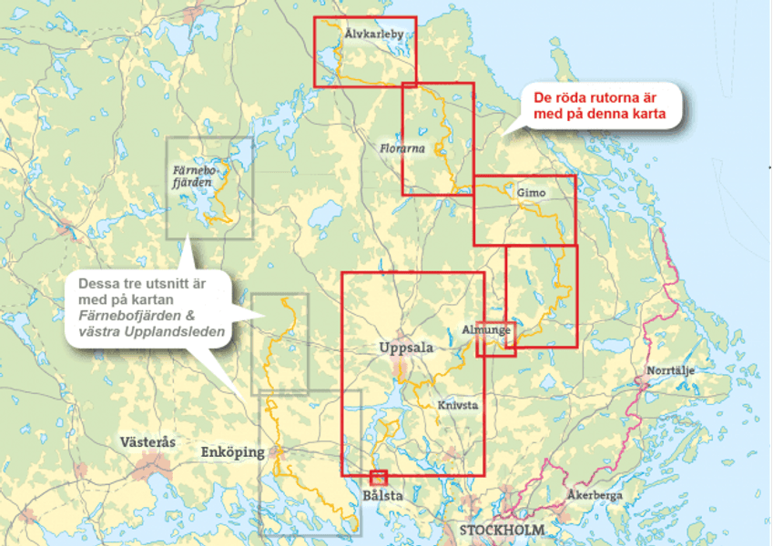 Uppsala & Upplandsleden 1:50 000, view: 1
