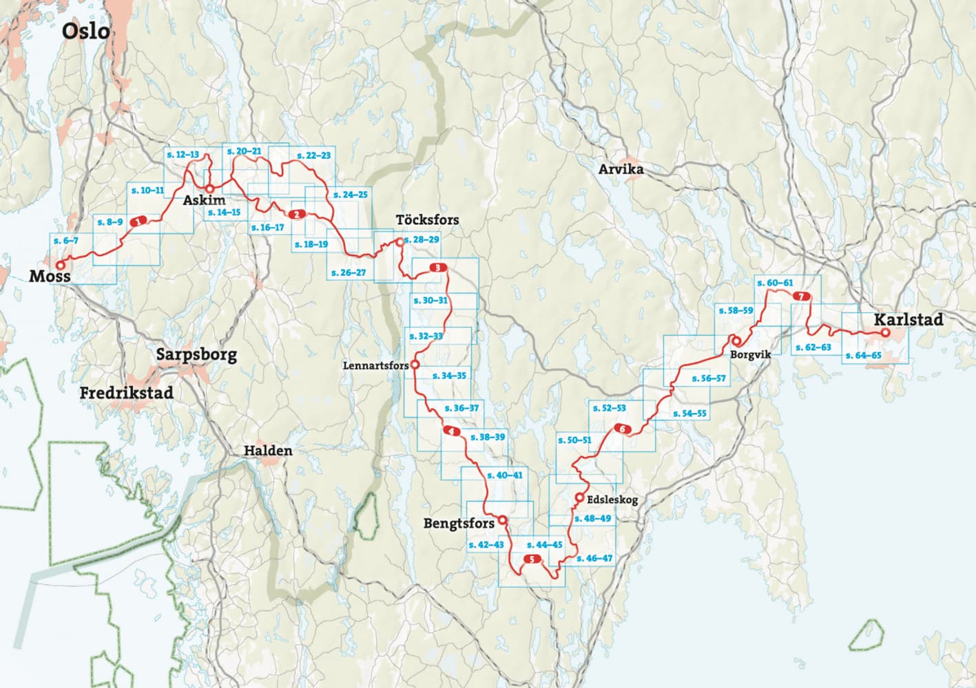Cykelatlas Unionsleden 1:50 000 .000, view: 2