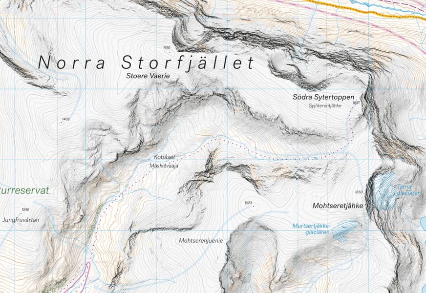 Högalpin karta: Hemavan 1:25 000, view: 1