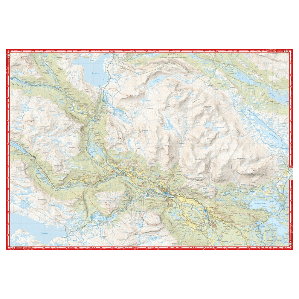 Høyfjellskart Hemsedal 1:25 000, view: 3