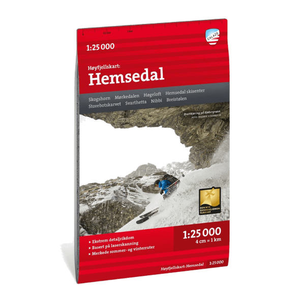 Høyfjellskart Hemsedal 1:25 000, view: 0