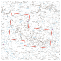 Høyfjellskart Hemsedal 1:25 000 - view: 1