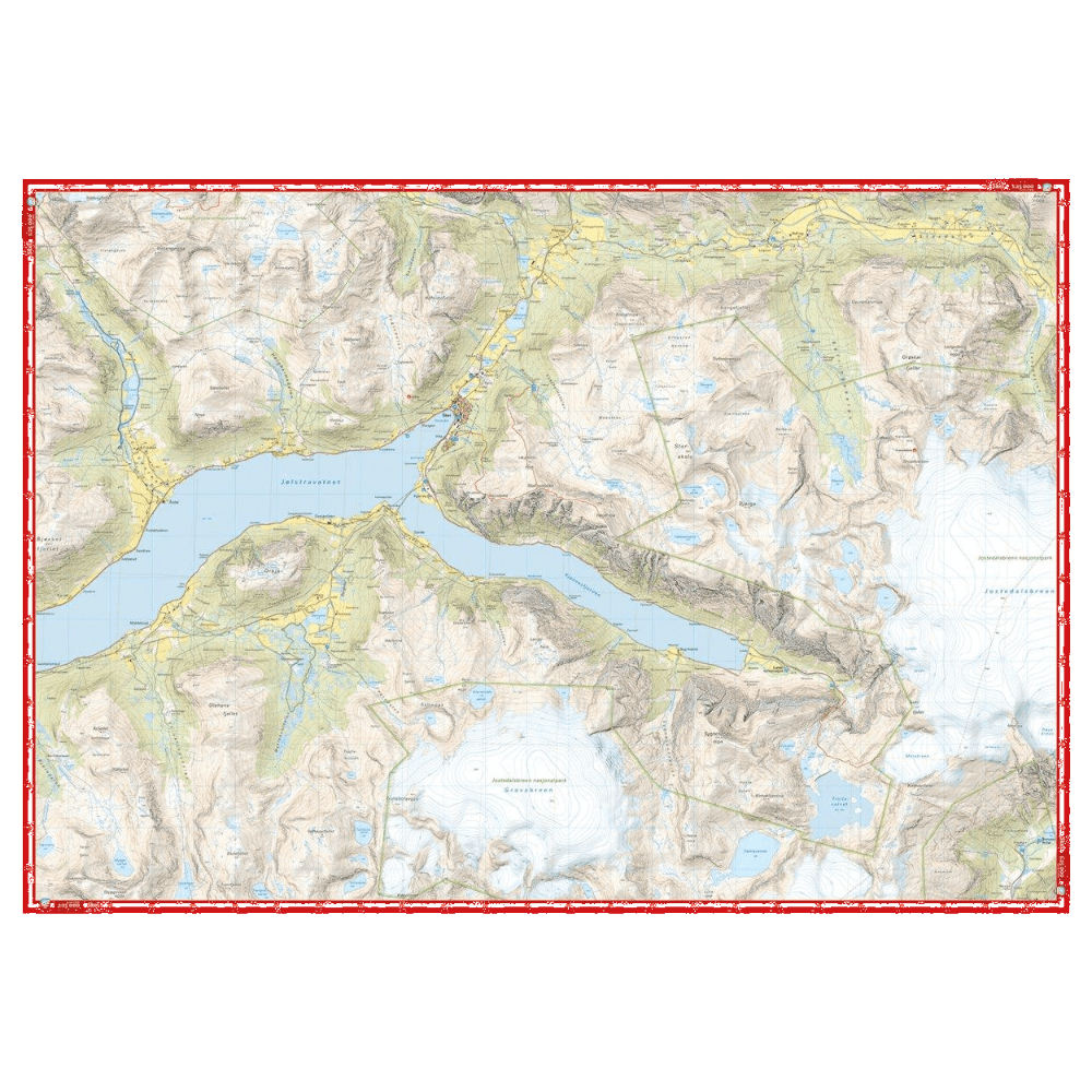 Høyfjellskart Jølster 1:25 000, view: 3