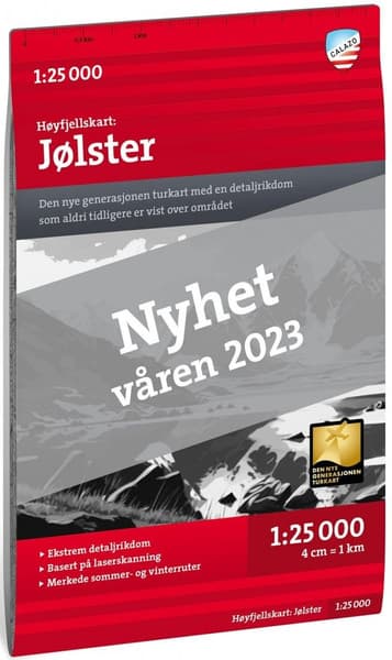 Høyfjellskart Jølster 1:25 000, view: 0