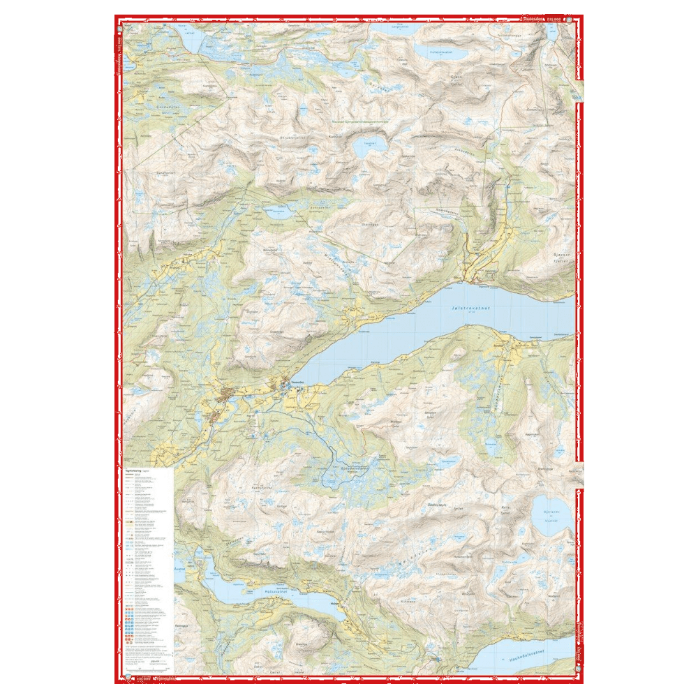 Høyfjellskart Jølster 1:25 000, view: 2