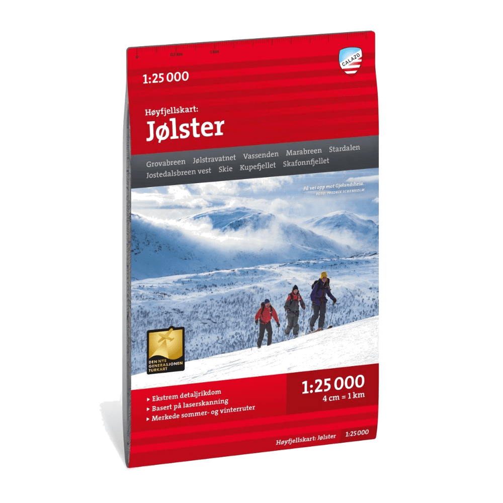 Høyfjellskart Jølster 1:25 000, view: 0