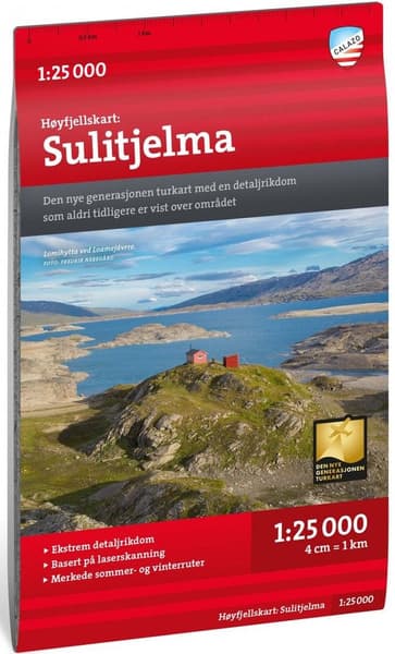 Høyfjellskart Sulitjelma 1:25 000, view: 0