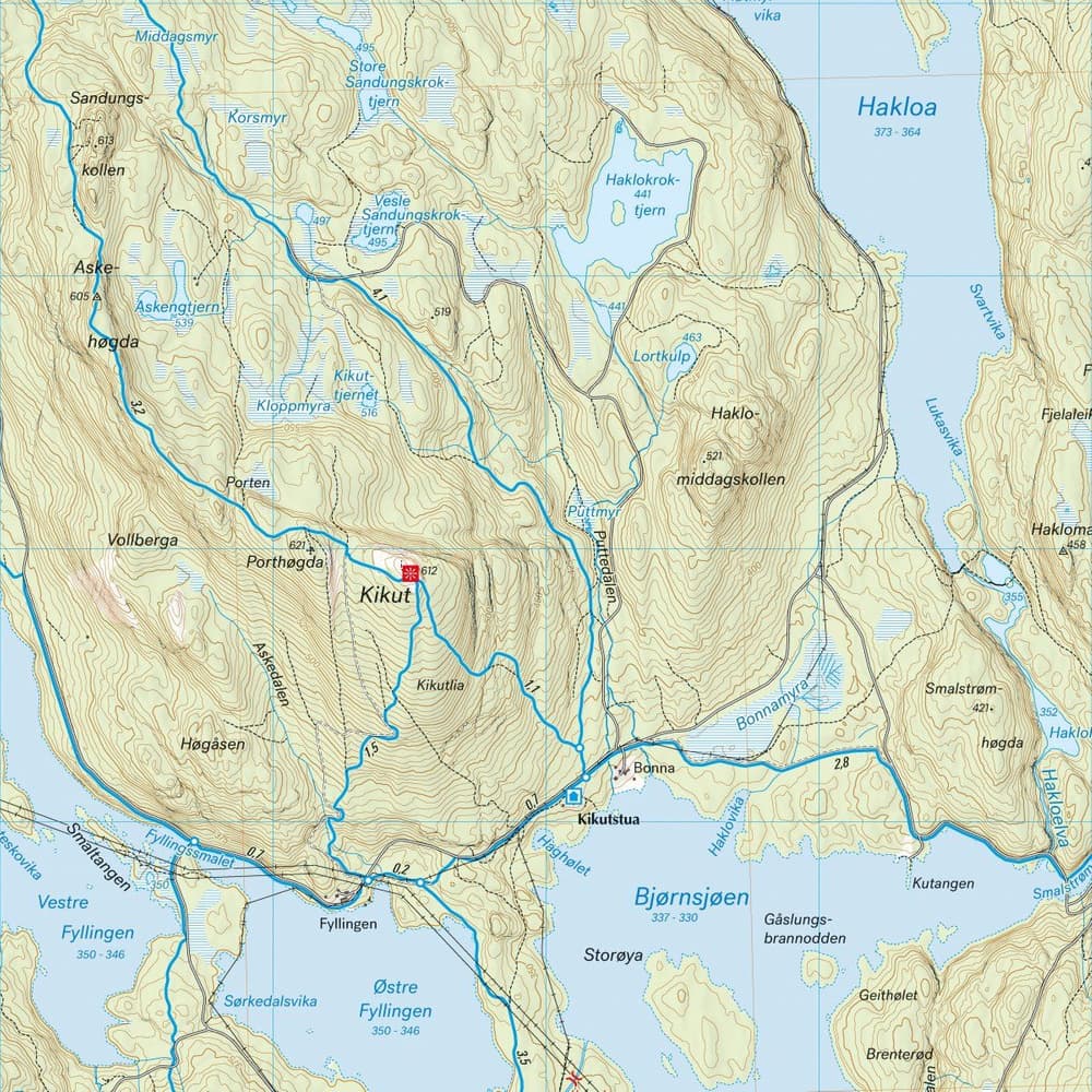 Stikart Oslo: Nordmarka nord 1:20.000, view: 1
