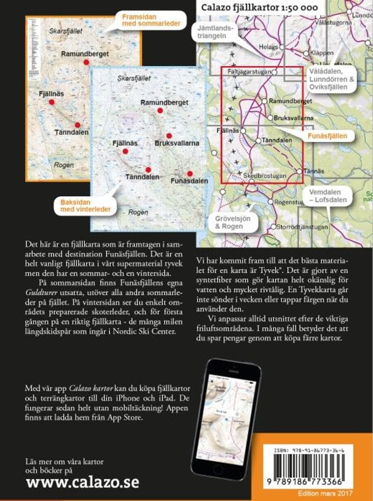 fjellkart Funäsfjällen 1:50.000, view: 1