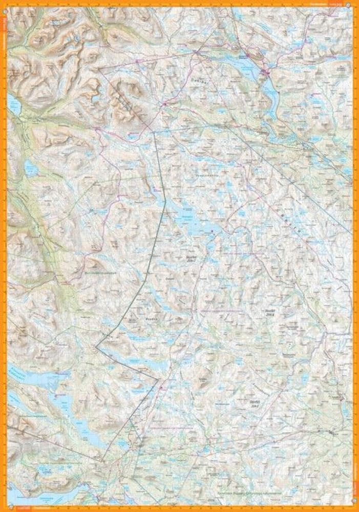 Treriksröset, Abisko & Kiruna 1:100000, view: 2