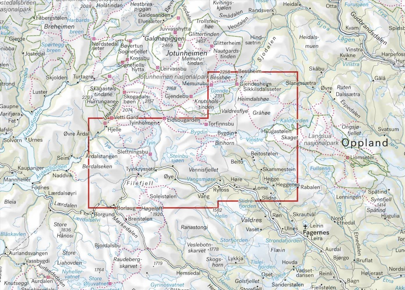 Turkart Beitostølen & Filefjell 1:50 000, view: 1