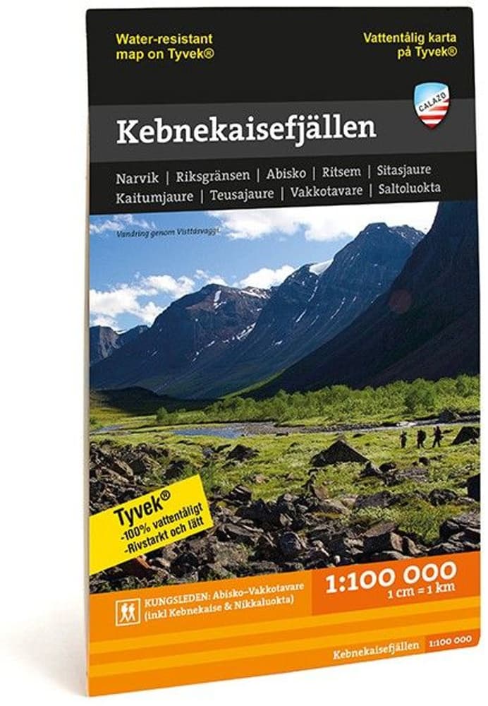 fjellkart Kebnekaisefjällen 1:100 000, view: 0
