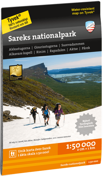 fjellkart Sareks nationalpark 1:50 000, view: 0