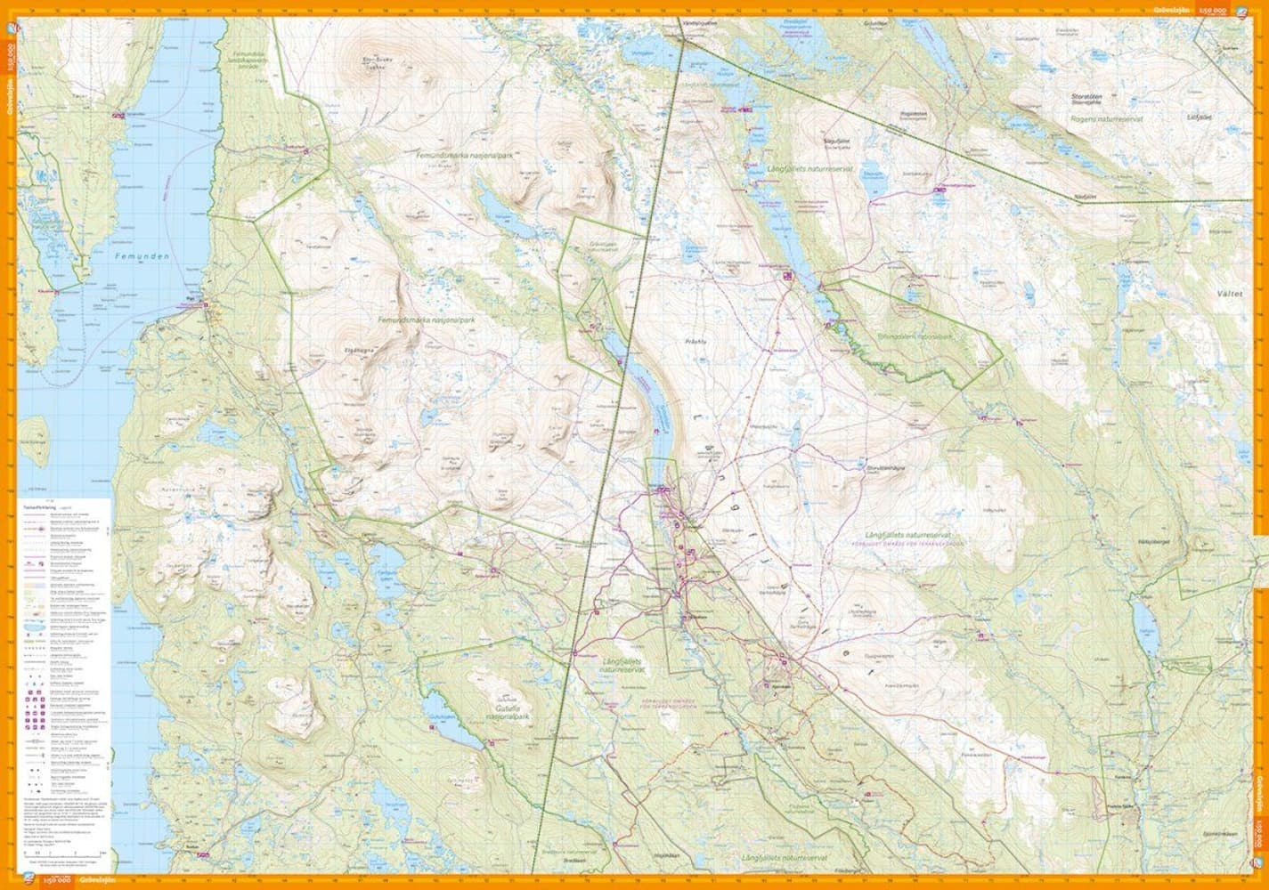 fjellkart Grövelsjön & Rogen 1:50 000, view: 1