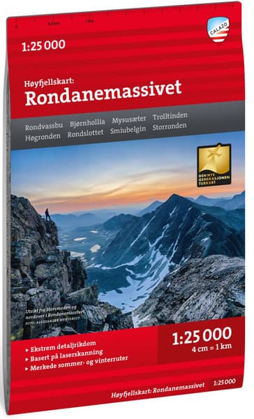 Høyfjellskart Rondanemassivet 1:25 000, view: 0