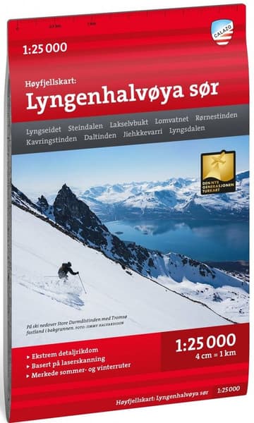 Høyfjellskart Lyngenhalvøya sør 1:25 000, view: 0