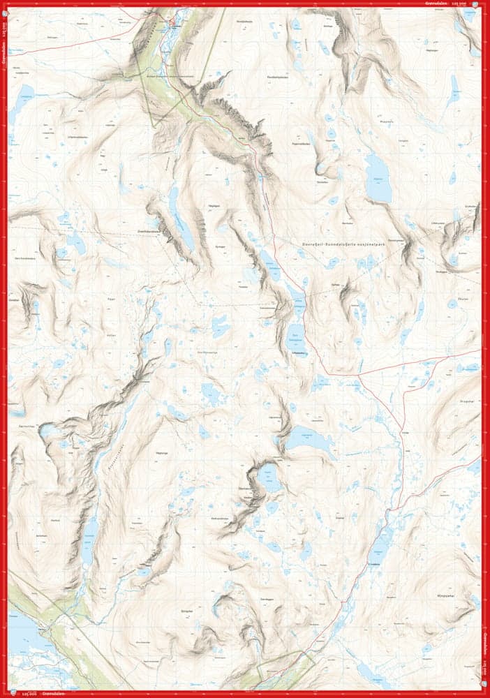 Høyfjellskart Dovrefjell: Snøhetta 1:25 000, view: 3
