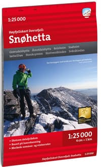 Høyfjellskart Dovrefjell: Snøhetta 1:25 000 - view: 0