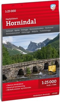 Høyfjellskart Sunnmøre: Hornidalen 1:25 000 - view: 0