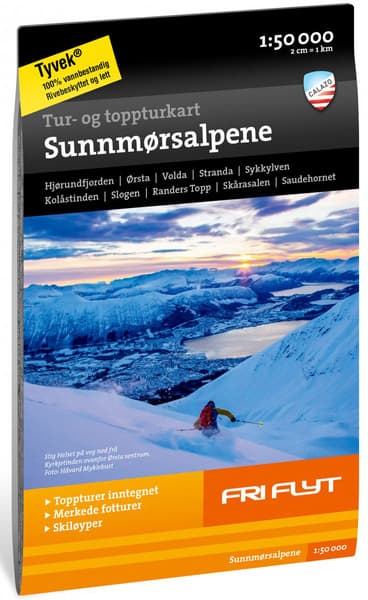Tur- og toppturskart: Sunnmørsalpene 1:50 000, productDetailPage.view: 0