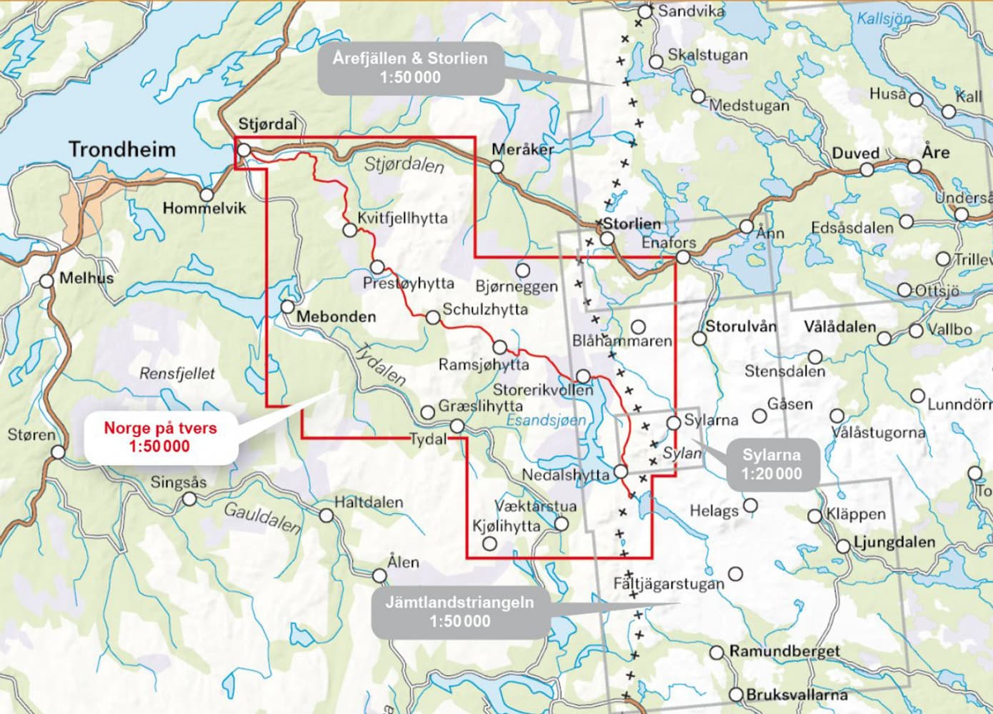 Turkart Norge pa tversturen 1:50.000, view: 5