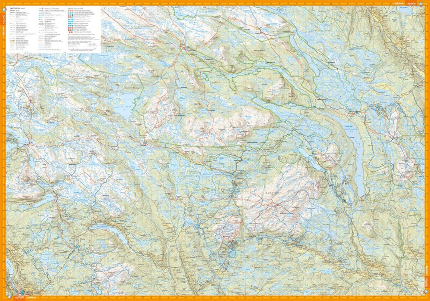 Turkart Langsua Nasjonalpark och Spåtind 1:50 000, view: 3