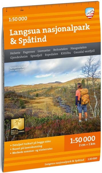 Turkart Langsua Nasjonalpark och Spåtind 1:50 000, view: 0