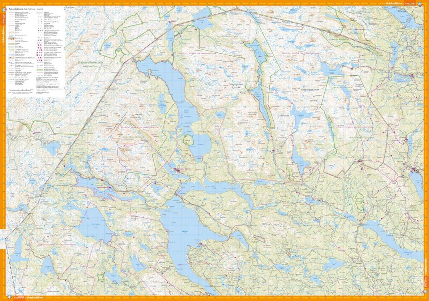 Gäddede, Hotagsfjällen & Skäckerfjällen 1:100000, view: 2