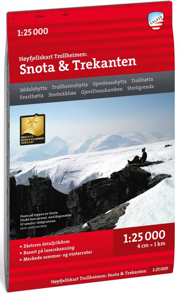 Høyfjellskart Trollheimen: Snota & Trekanten 1:25 000, view: 0
