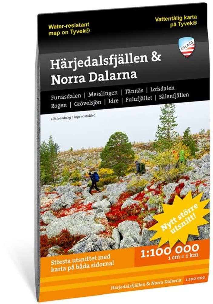 fjellkart Härjedalsfjällen & norra Dalarna 1:100 000, view: 0