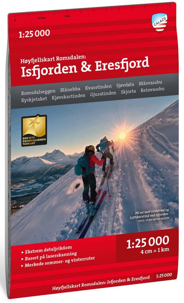 Høyfjellskart Romsdalen: Isfjorden & Eikesdalen 1:25 000, view: 0