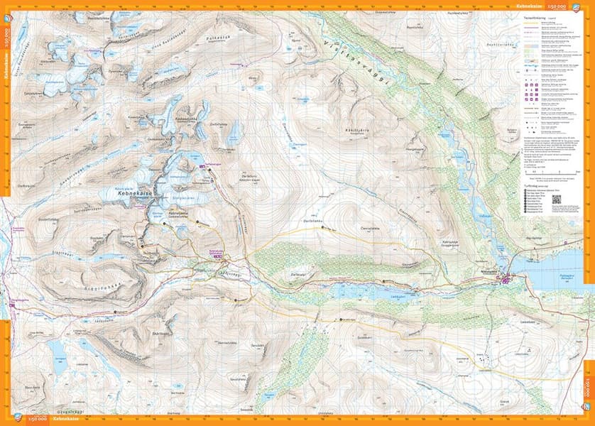 Kebnekaise – vandringsguide och högalpin karta 1:15 000, view: 2