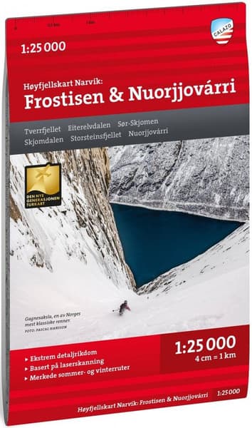 Høyfjellskart Narvik: Frostisen & Nuorjjovárri 1:25 000, view: 0