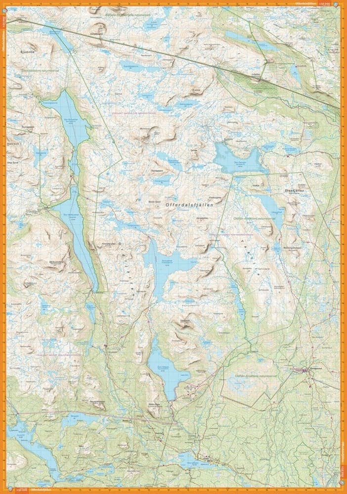fjellkart Skäckerfjällen & Offerdalsfjällen 1:50 000, view: 2