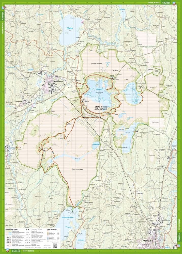 Store Mosse nationalpark – vandringsguide och stigkarta 1:30 000, view: 2