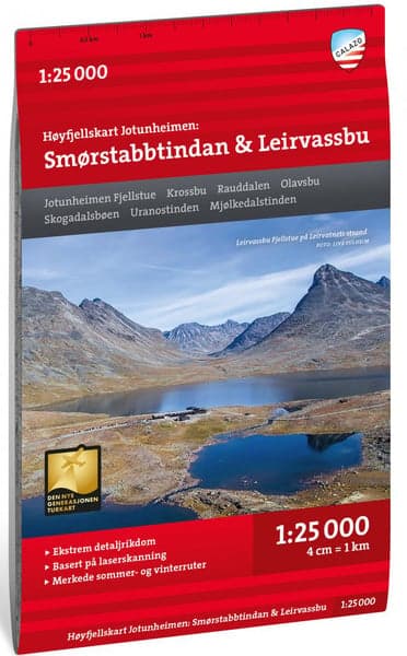 Høyfjellskart Jotunheimen: Smørstabbstindan & Leirvassbu 1:25 000, view: 0