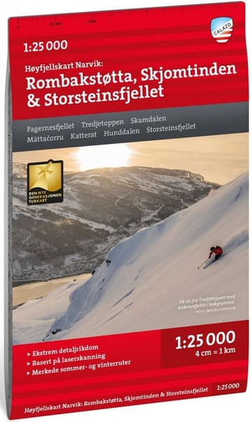 Høyfjellskart Narvik 1:25 000, view: 0