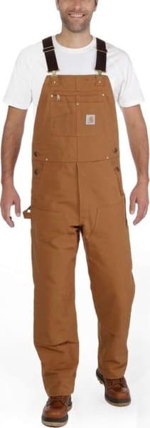Carhartt M's Duck Bib Overall Carhartt® Brown, view: 1