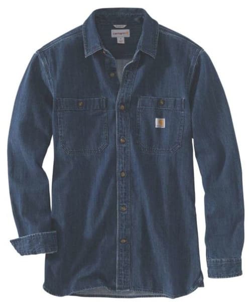 Carhartt M's Denim Long Shirt Sleeve, view: 0