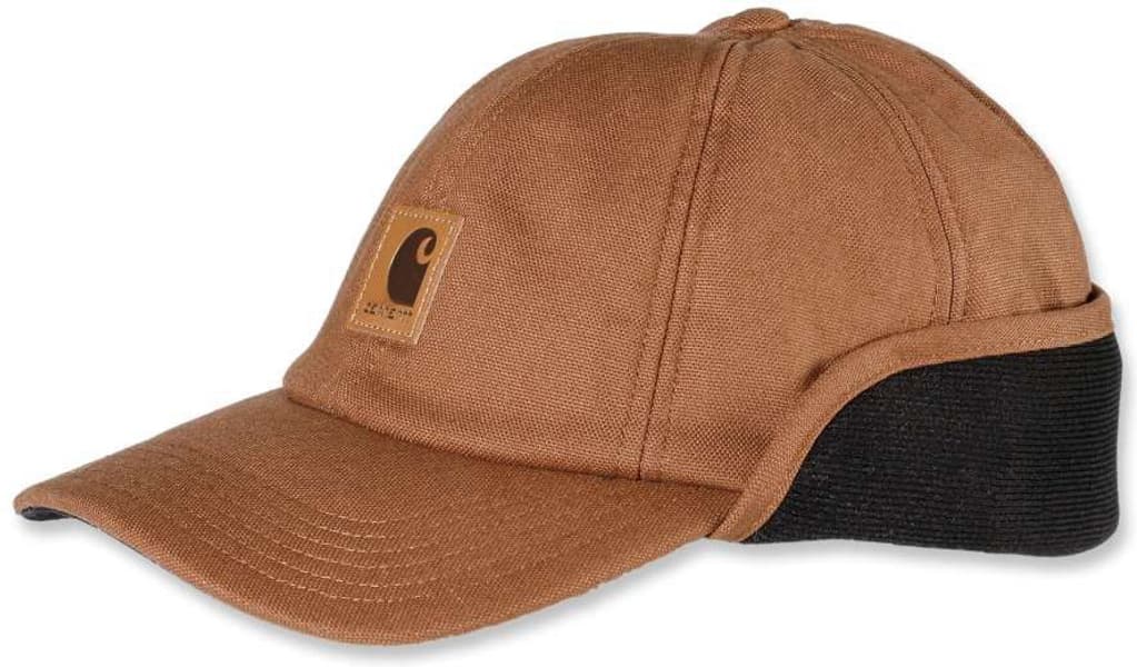 Carhartt Work Flex Ear Flap Cap Carhartt® Brown, view: 1