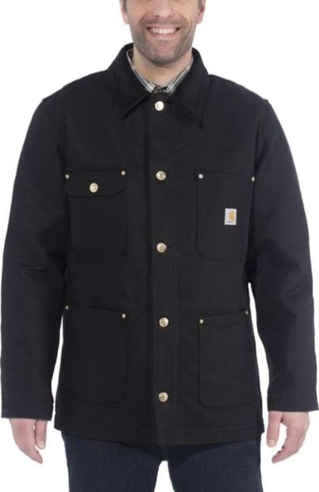 Carhartt M's Firm Duck Chore Coat Black, view: 2