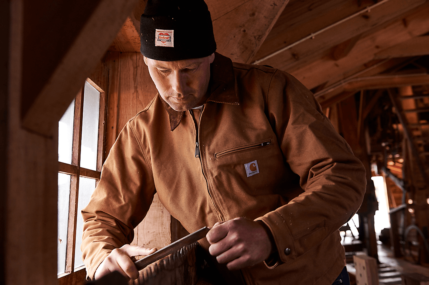 Carhartt M's Duck Detroit Jacket Carhartt® Brown, view: 7