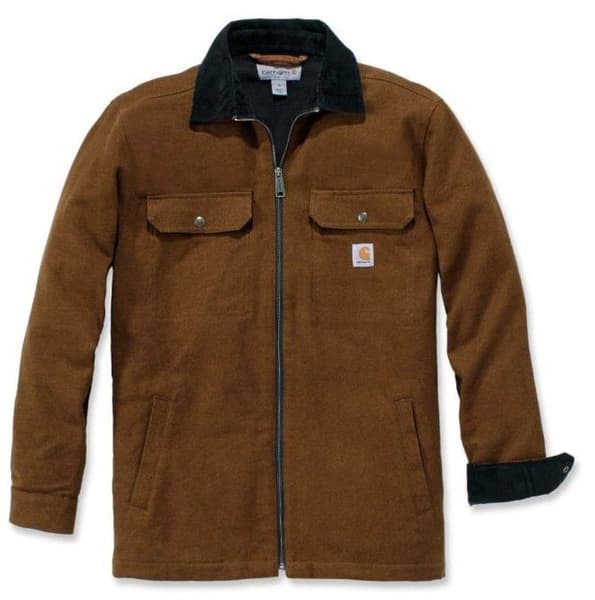 Carhartt M's Pawnee Zip Shirt Jac Oiled Walnut, view: 0
