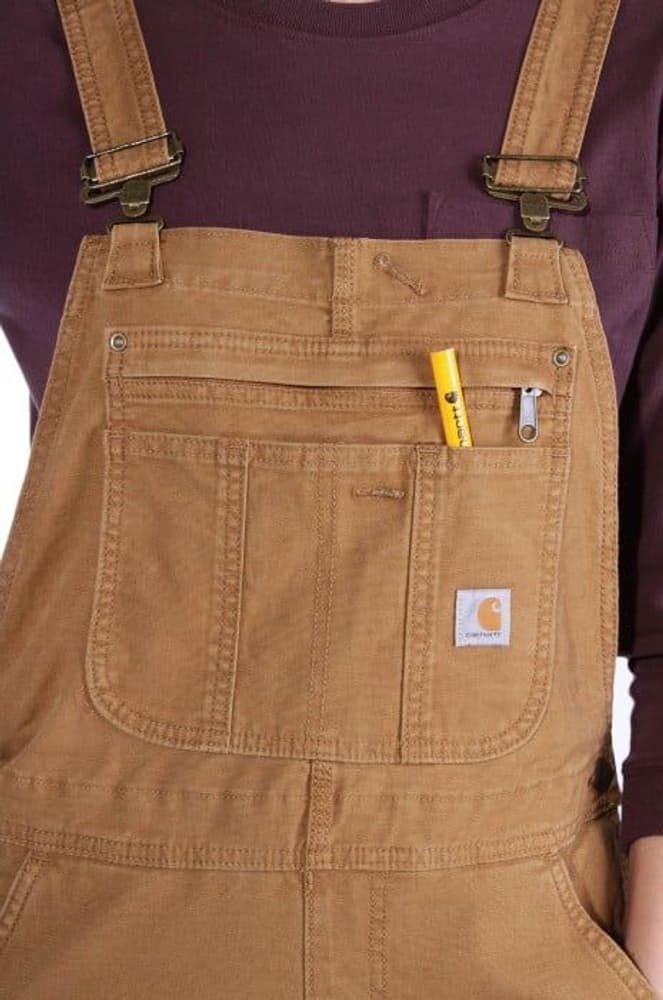 Carhartt W's Crawford Bib Overall Carhartt® Brown, view: 2