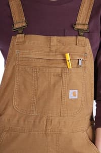 Carhartt W's Crawford Bib Overall Carhartt® Brown - view: 2