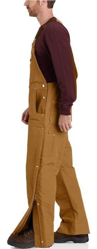 Carhartt M's Firm Duck Insulated Bib Overall Carhartt Brown, view: 4