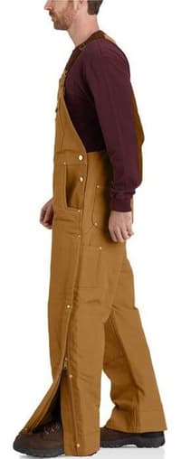 Carhartt M's Firm Duck Insulated Bib Overall Carhartt Brown - view: 4
