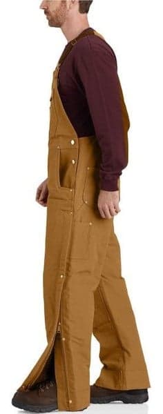 Carhartt M's Firm Duck Insulated Bib Overall Carhartt Brown, view: 4